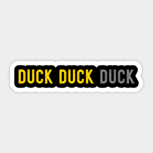 Duck Duck Gray Duck Sticker